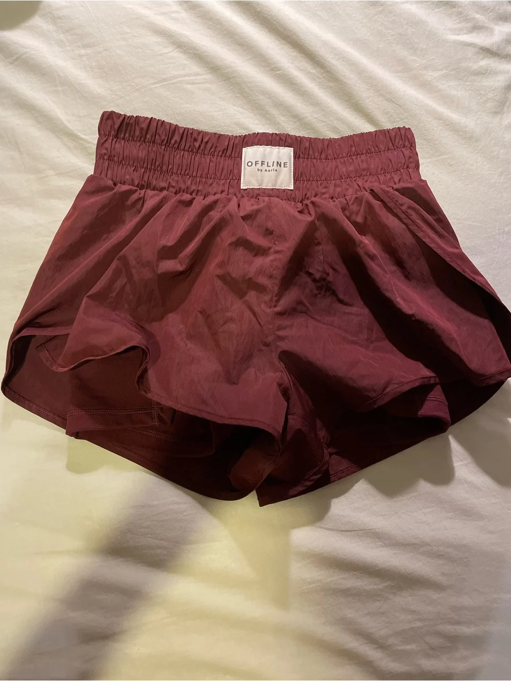 Aerie Burgundy Women’s Athletic Shorts with shorts